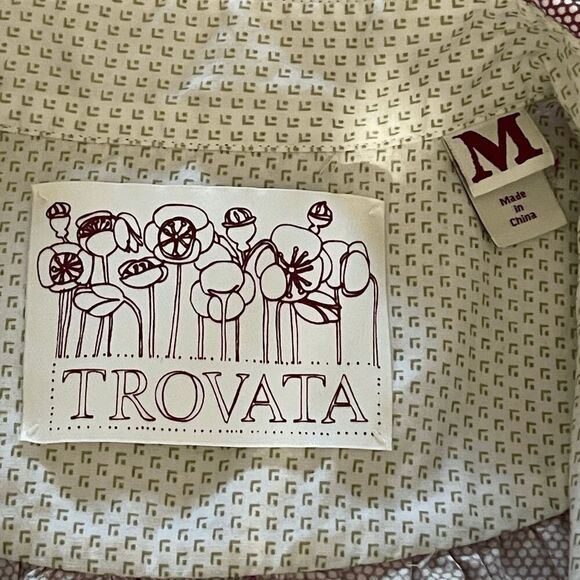 Trovata Burgundy Cinched Waist Mini Dress Button Front Long Sleeve Boho Size M - Picture 9 of 11